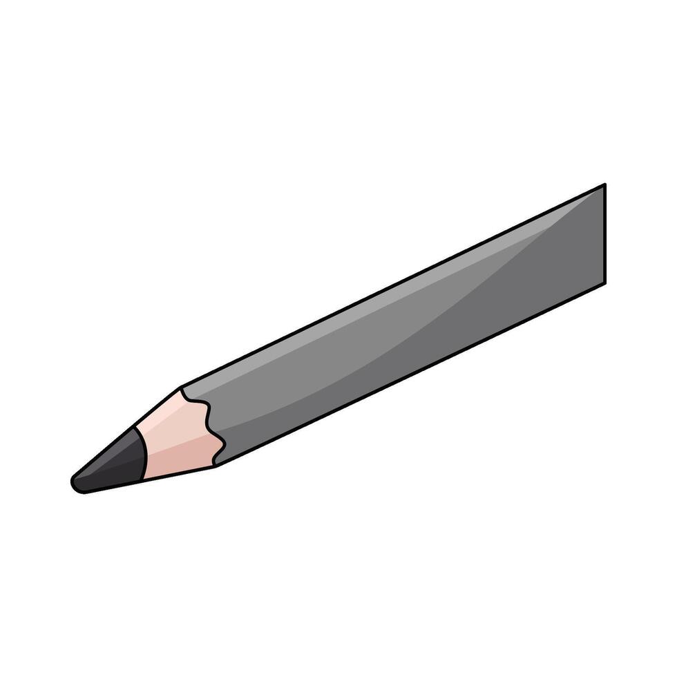 illustration of black pencil vector