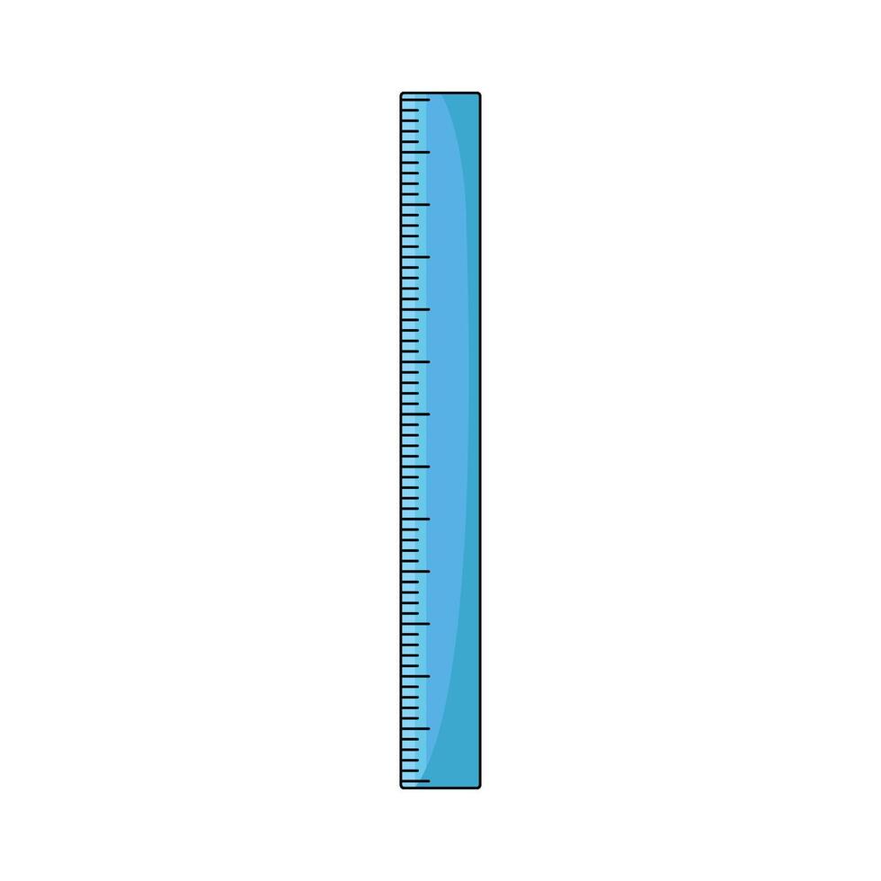 illustration of school ruler vector
