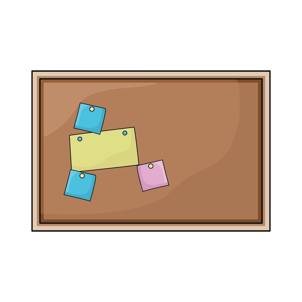 bulletin board illustration vector
