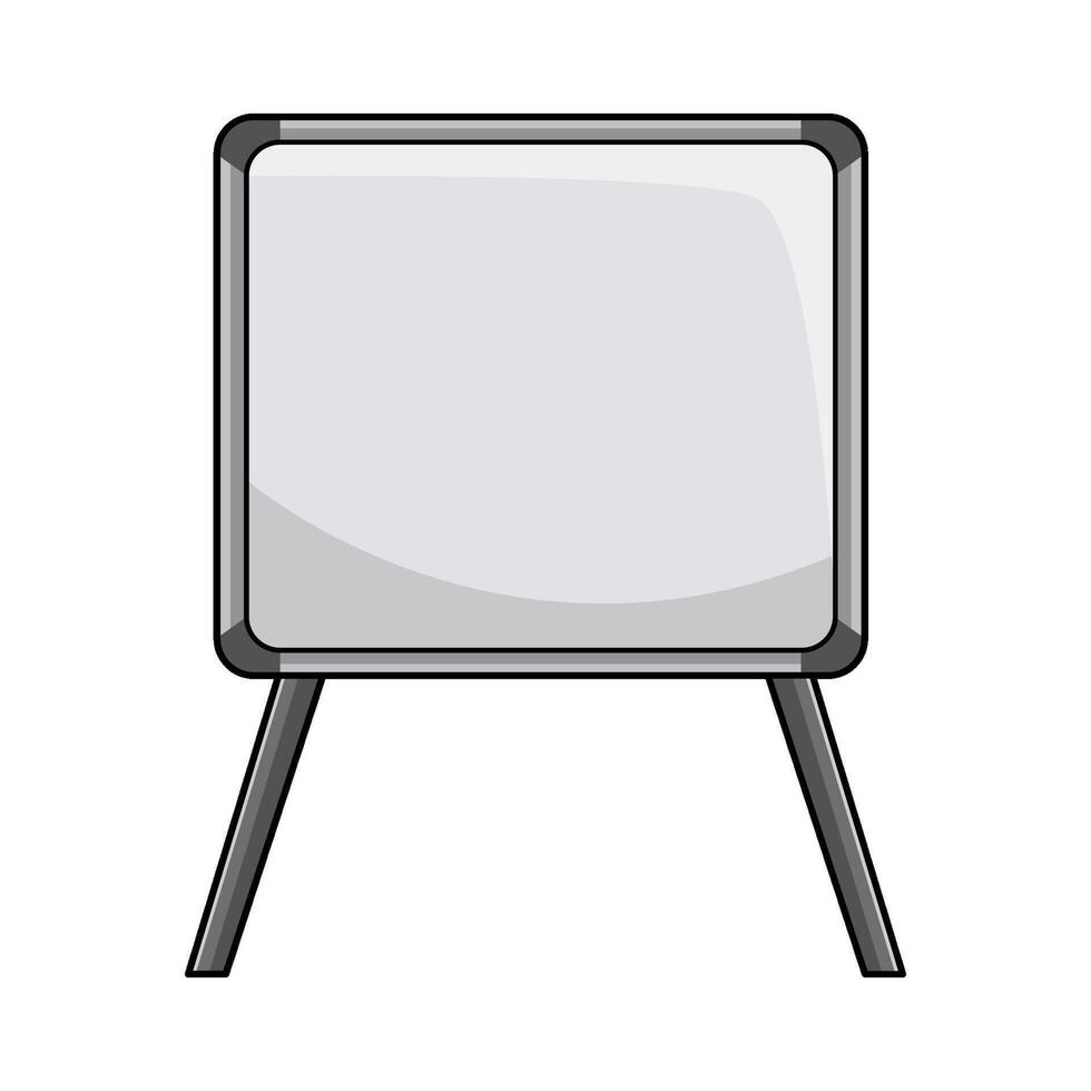 illustration of Stand Whiteboard vector