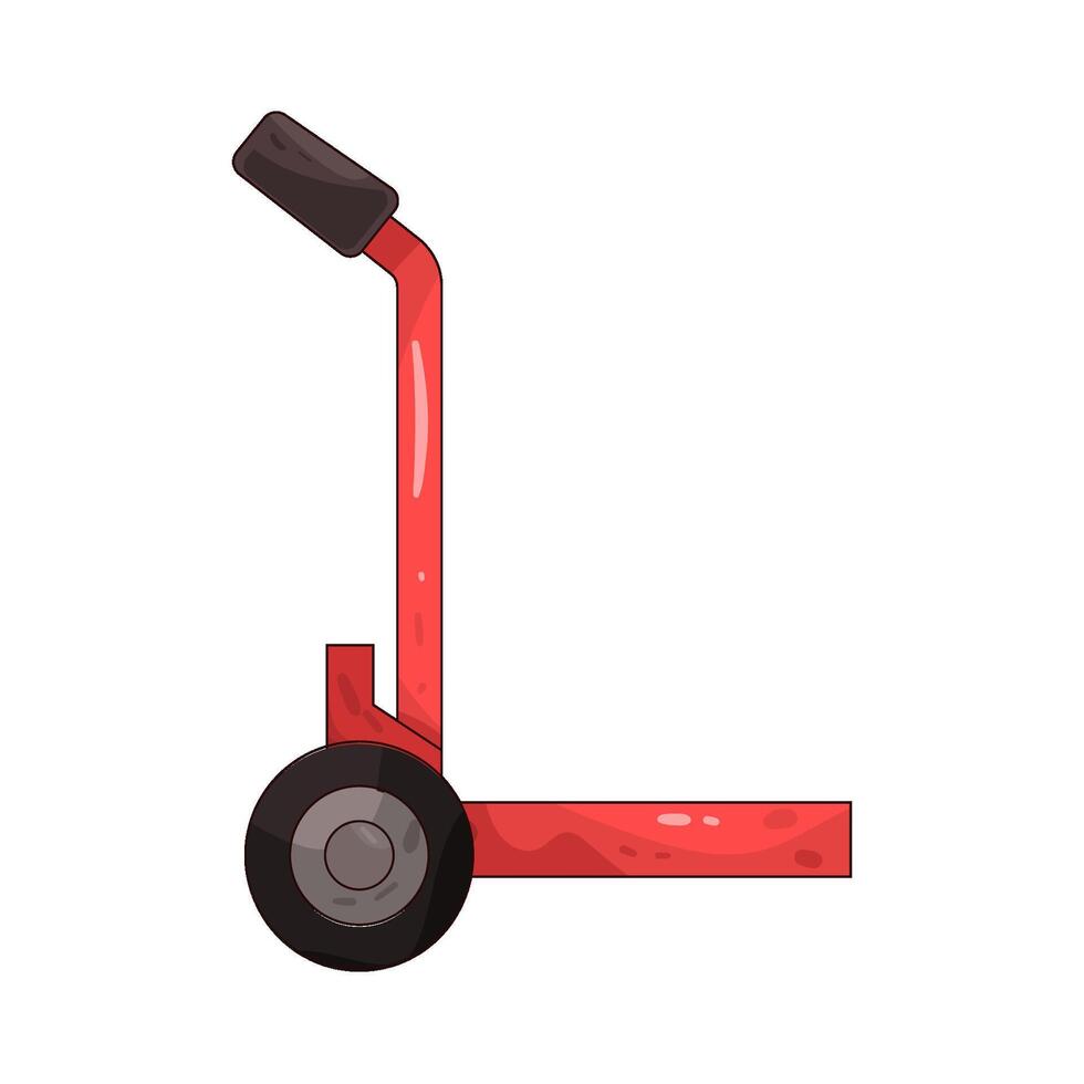 hand truck illustration vector