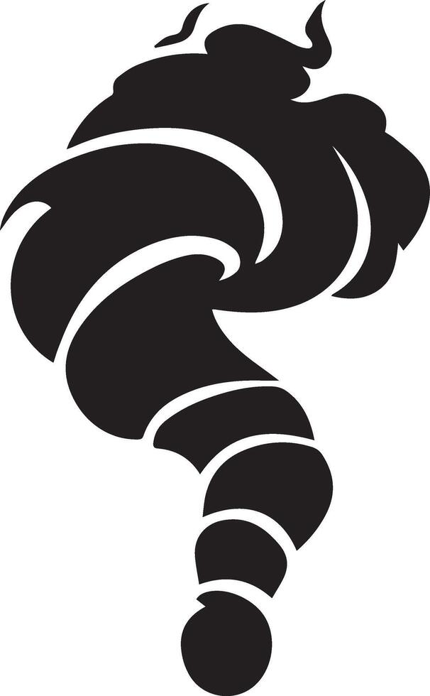 a black and white image of a tornado vector