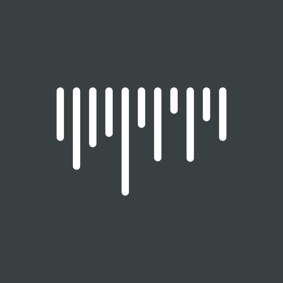 Sound Waves Line Bar Logo Template Illustration Design. EPS 10. vector