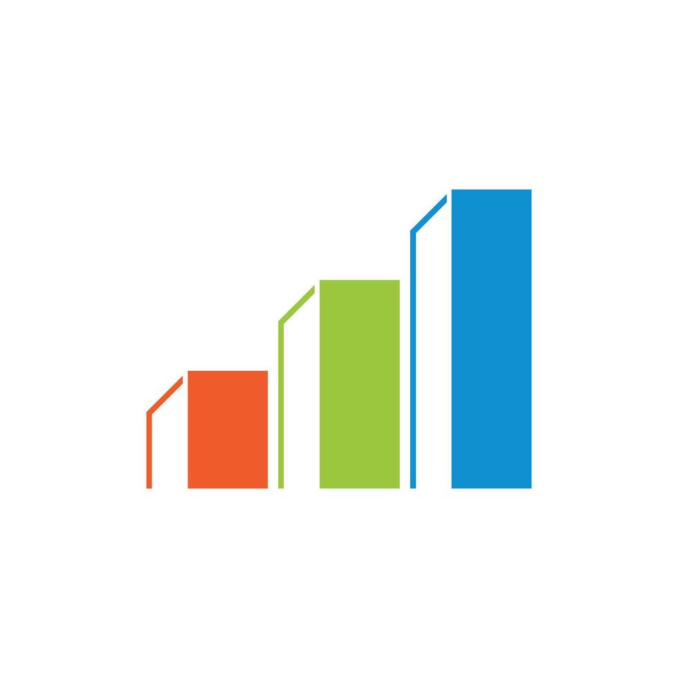 Colorful Stock Exchange Finance Logo Template Illustration Design. EPS 10. vector