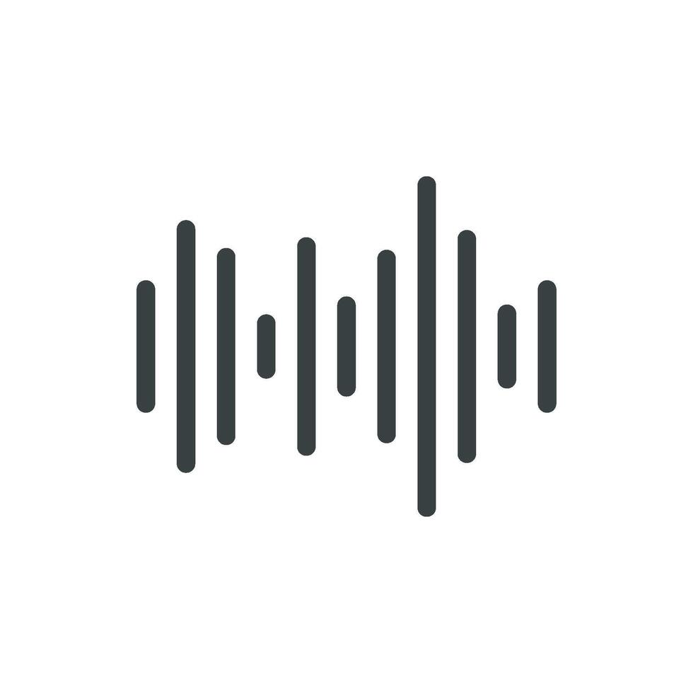 Abstract Sound of Waves Line Logo Template Illustration Design. EPS 10. vector