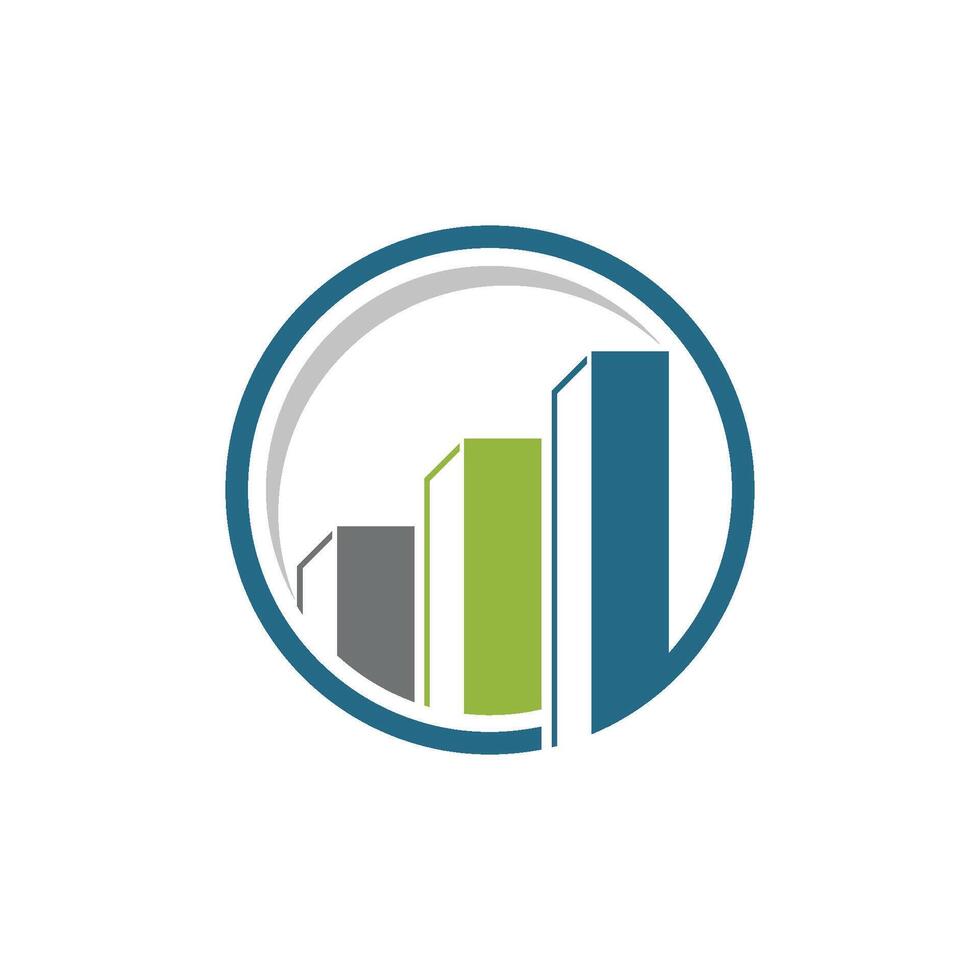 Circle Stock Exchange Finance Logo Template Illustration Design. EPS 10. vector