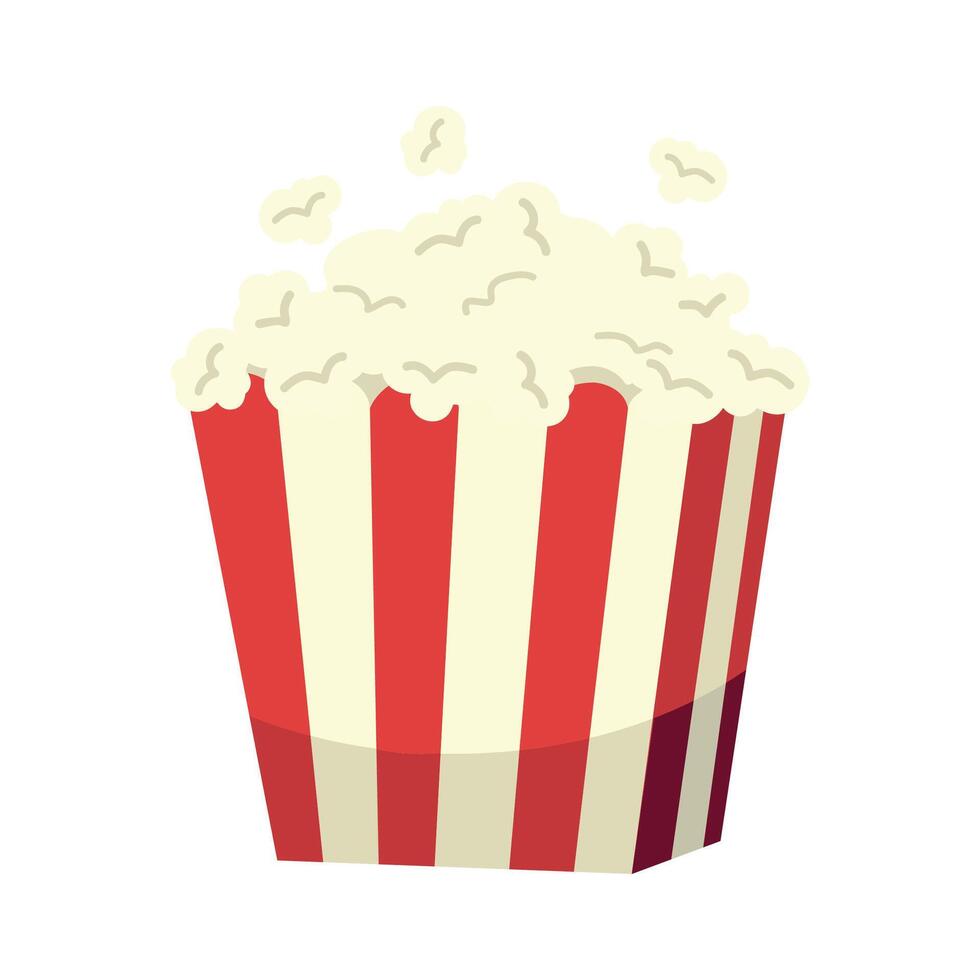 Popcorn flying out of a box vector