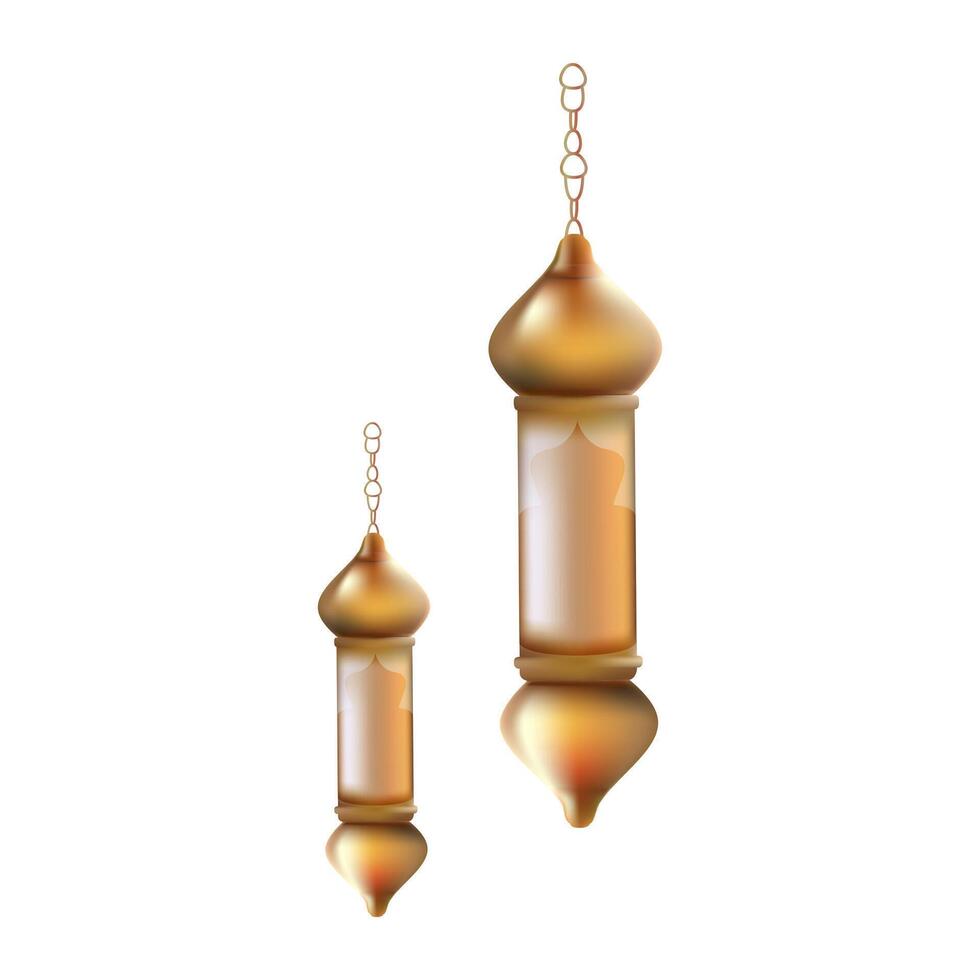 3d lantern islamic design-02 vector