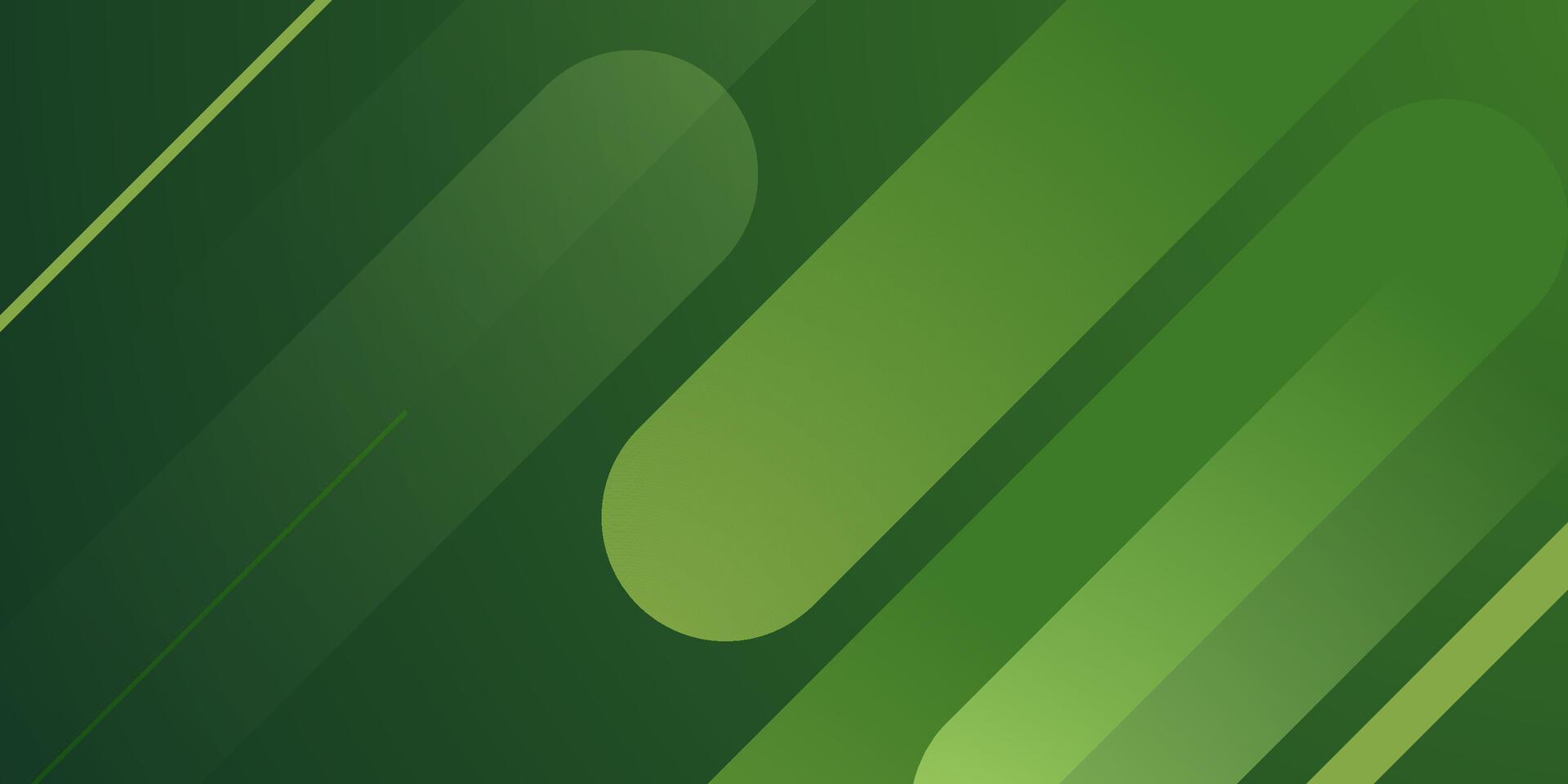 Abstract dynamic green color 3D background. Overlap rectangle curve background. vector