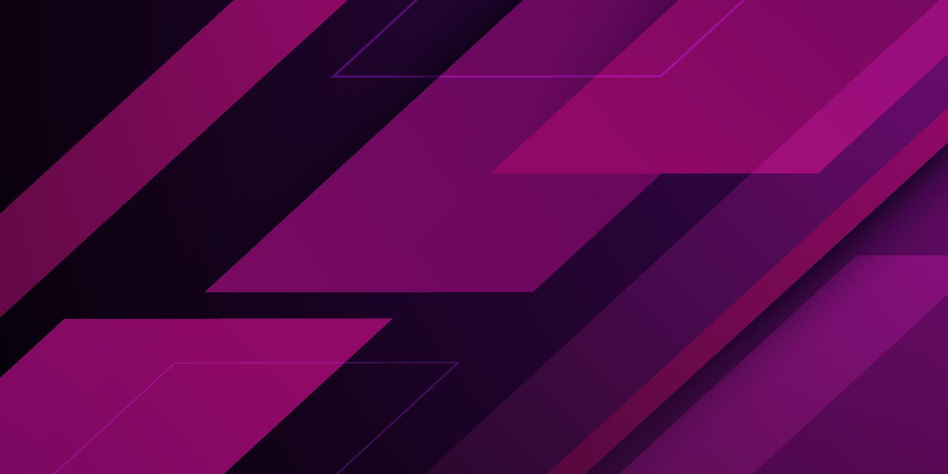 Abstract dark purple overlap triangle layer pattern background. Trendy arrow shapes concept. vector