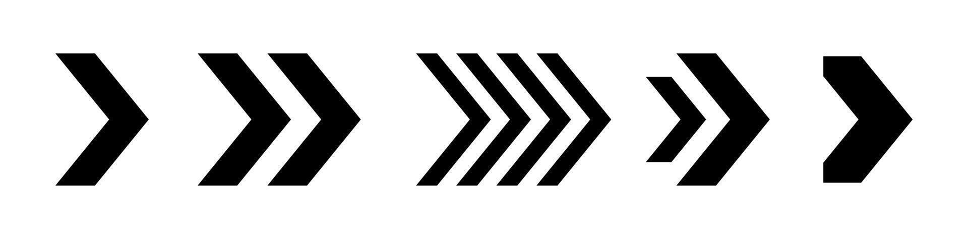 Directional arrow sign or icons set design on white background vector