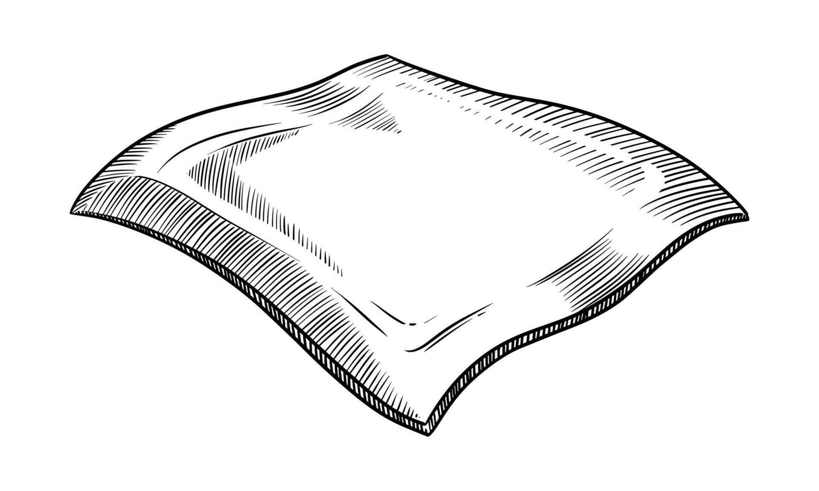 Cheese slice food illustration in the graphic line art style. Hand drawn outline element of breakfast dairy product meal. Perfect for menu creating and sketch drawing designs. vector