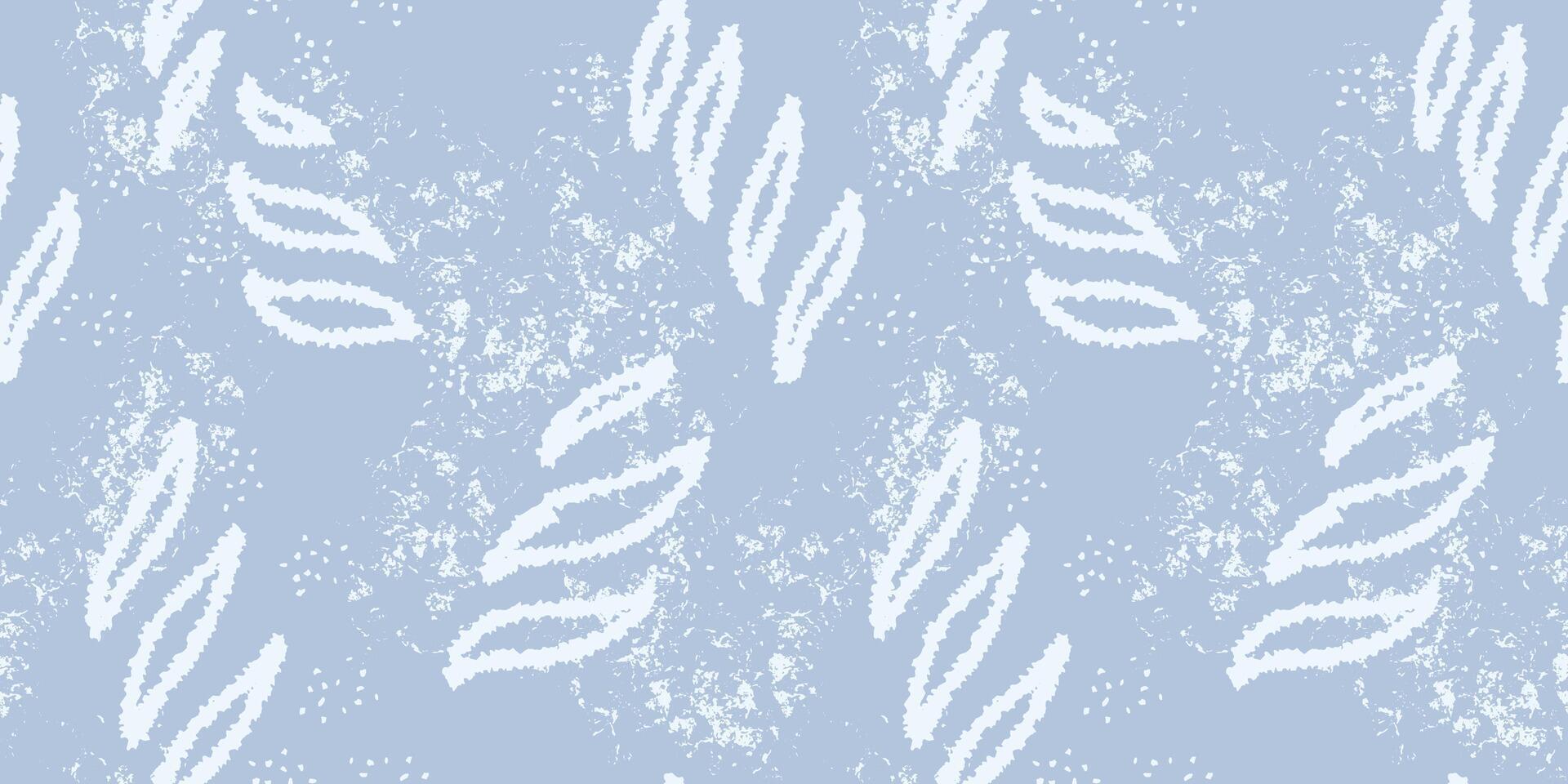 Strokes brush abstract organic shapes seamless pattern. hand drawn. Pastel blue splashes of paint background. Contemporary ornament. vector