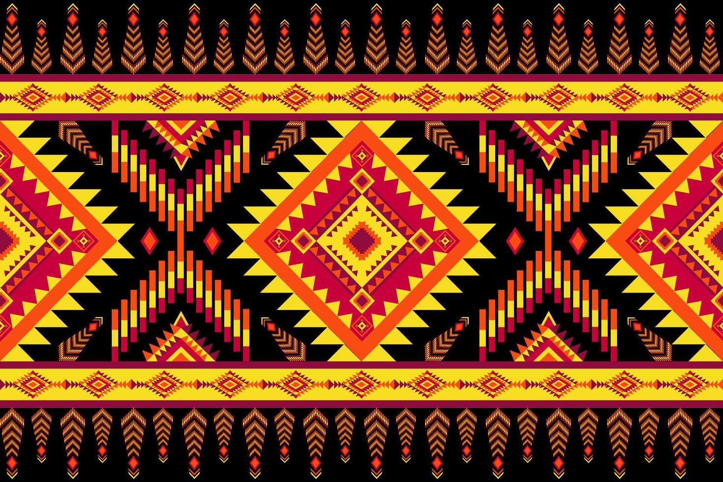 Native American style border vector