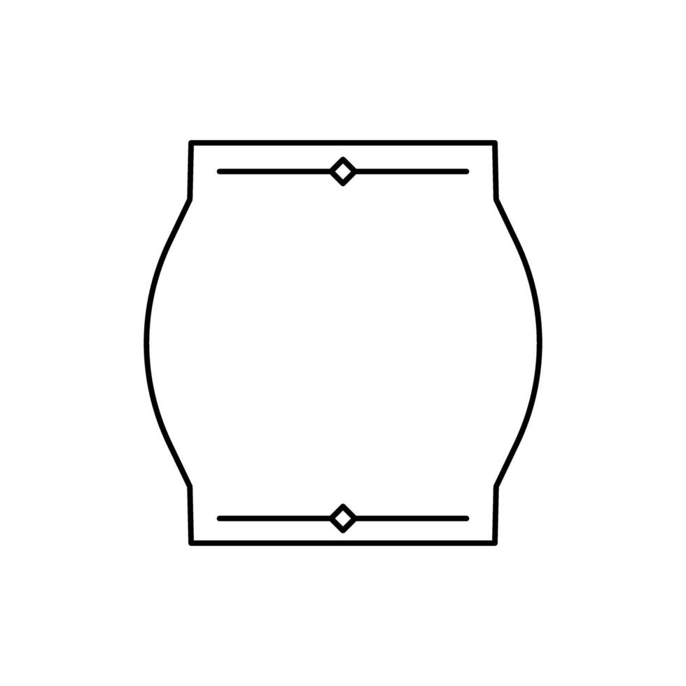 Skirt icon. Outline Skirt icon for web design isolated on white background vector