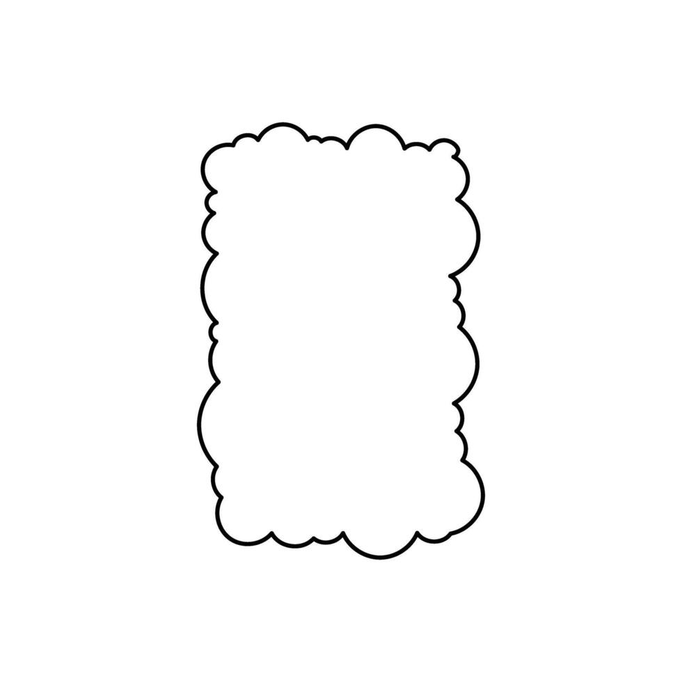 Cute hand drawn doodle sheep isolated on white background. vector