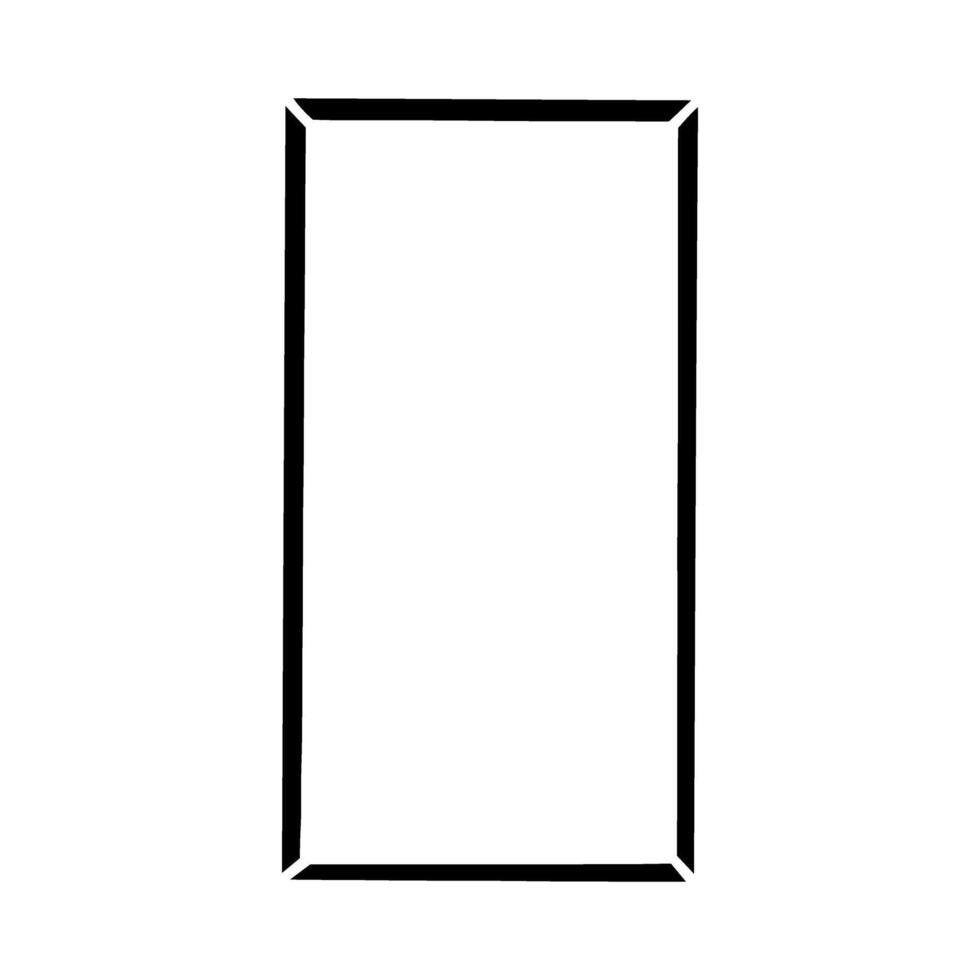 rectangle rectangle icon over white background, line style, illustration vector