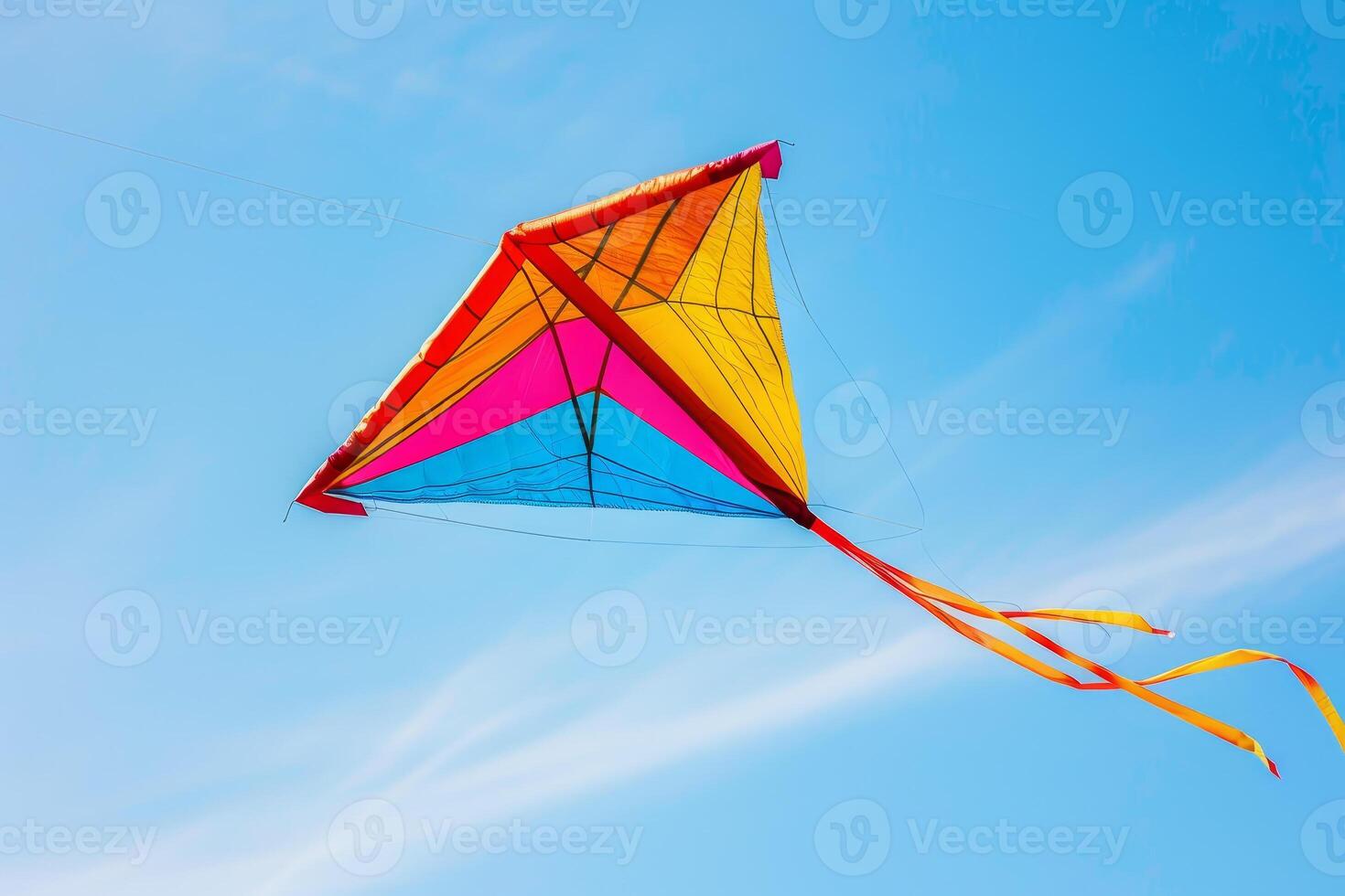 A kite flying in the sky photo
