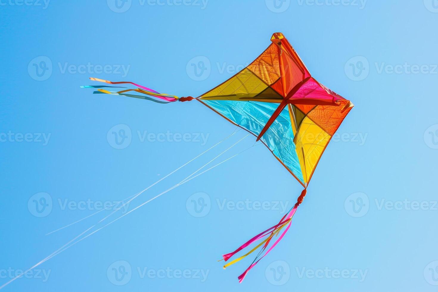 A kite flying in the sky photo