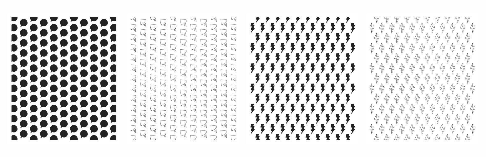 Minimalist Decorative Seamless Patterns for Unique Design vector