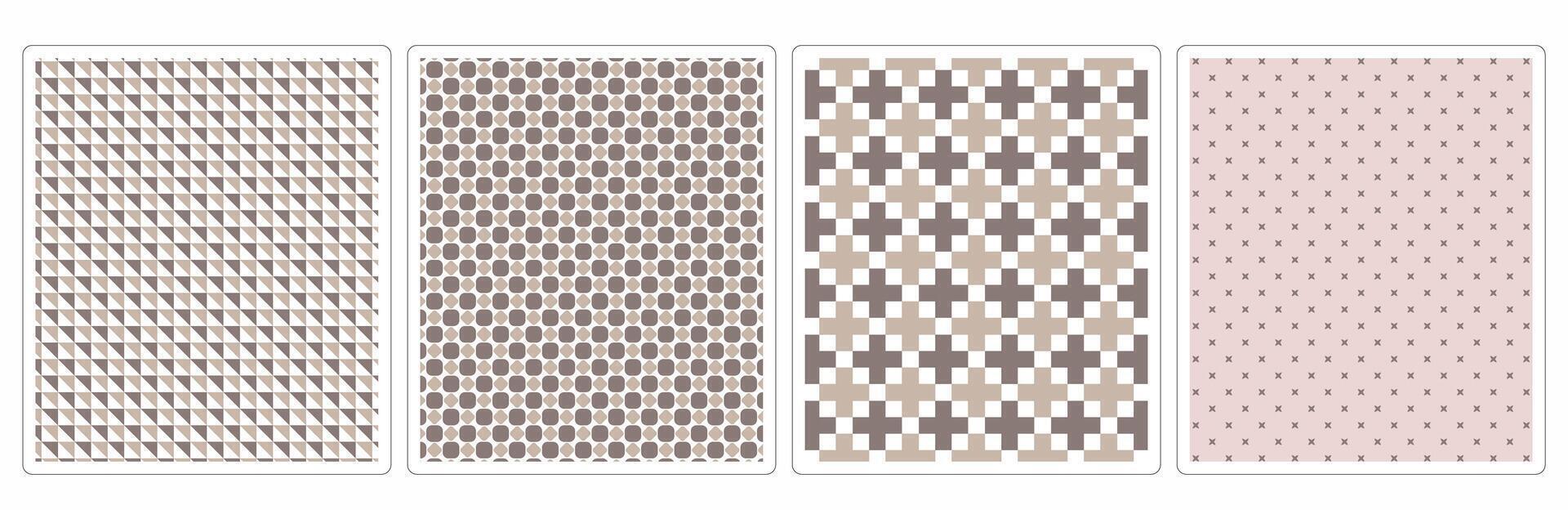 Luxury Autumn Seamless Patterns,4 High,Quality Designs for Fabric and Print vector