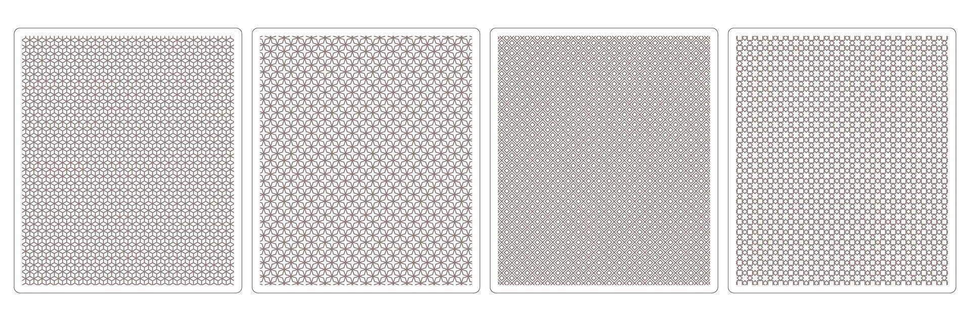 Warm and Earthy Autumn Seamless Patterns,4 Versatile Designs for Fabric and Decor vector