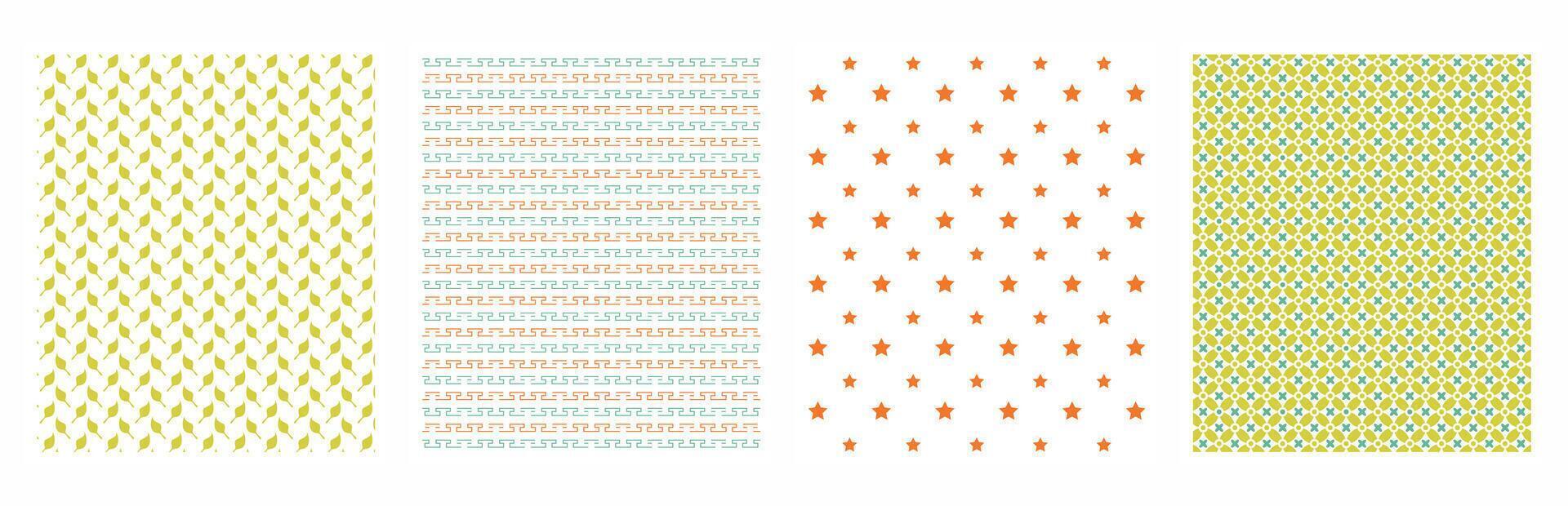 Sleek and Modern Seamless Patterns for Fabric and Home Decor vector