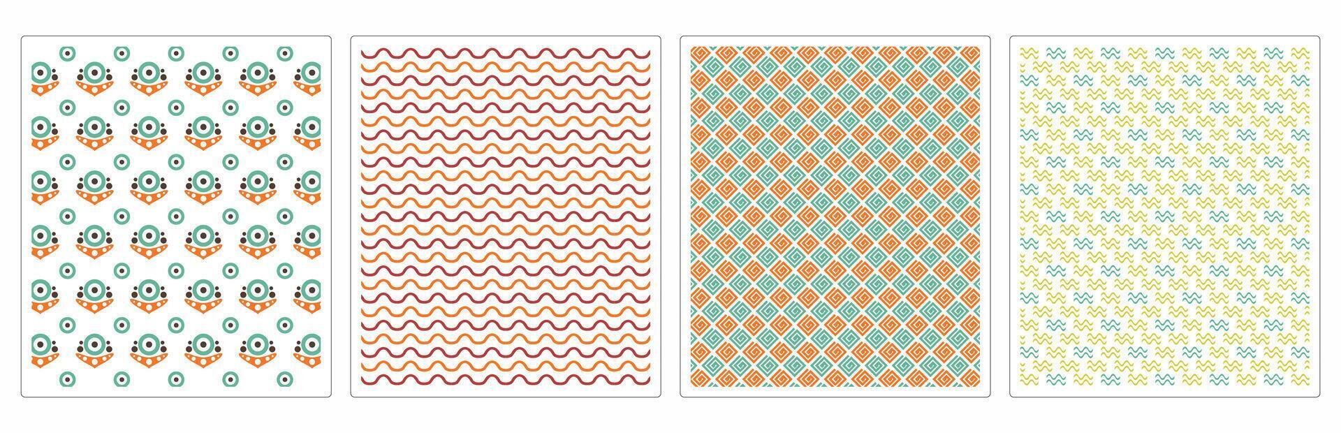 Minimalist Chic Seamless Patterns for Fabric and Digital Art vector