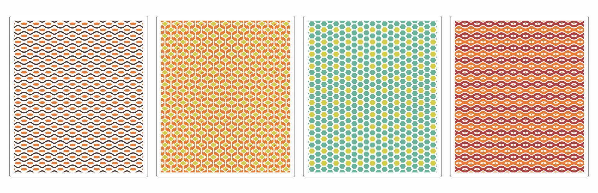 Luxury Geometric Tile Patterns for Digital and Print Use vector