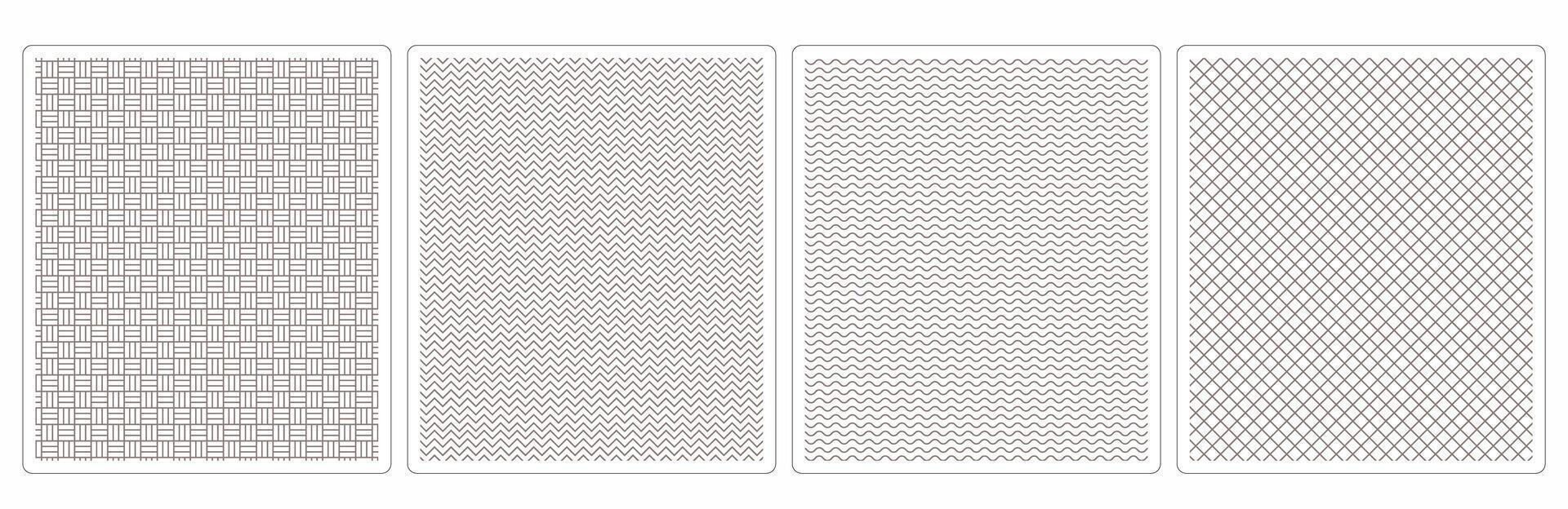 Soft,Toned Autumn Seamless Patterns,4 Chic Designs for Fabric, Branding and Web vector