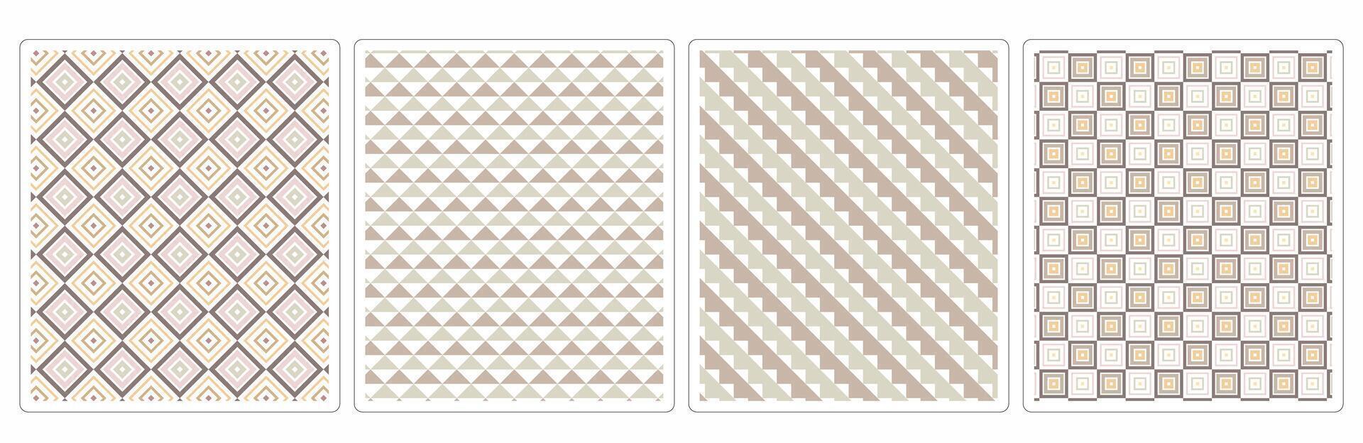 High,Quality Autumn Seamless Patterns,4 Elegant Designs for Apparel and Home Decor vector