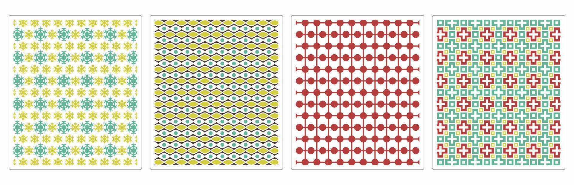 Minimalist Ornamental Seamless Patterns for Designers vector