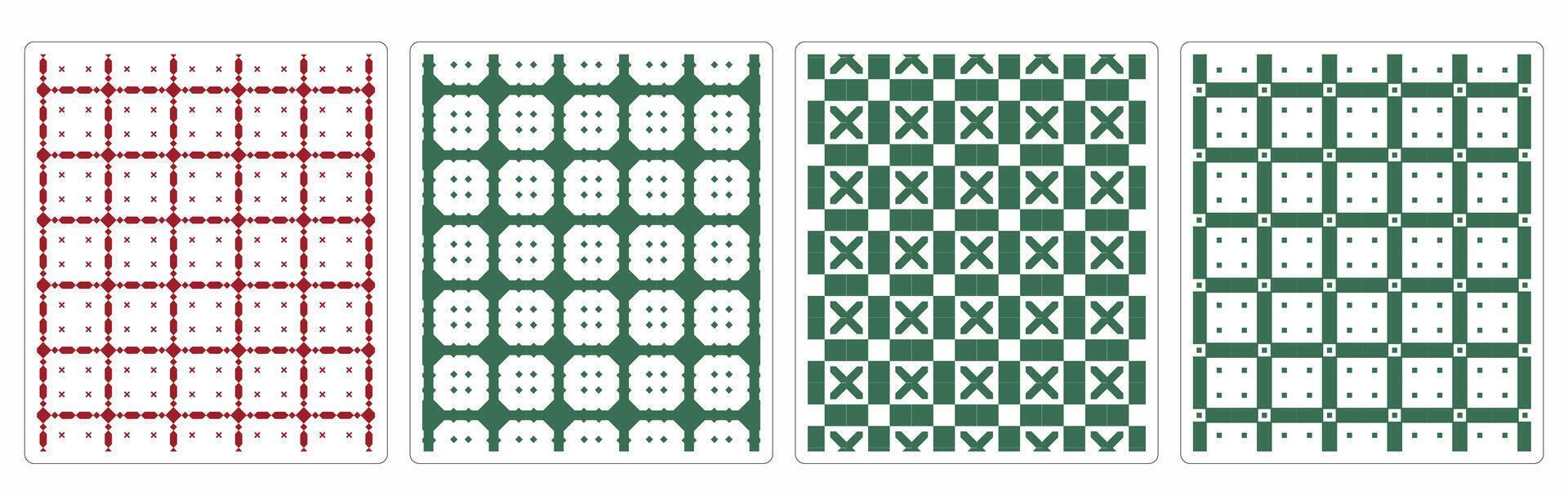 High,Resolution Chinese and Japanese Seamless Patterns, Elegant East Asian Fabric and Decor Designs vector
