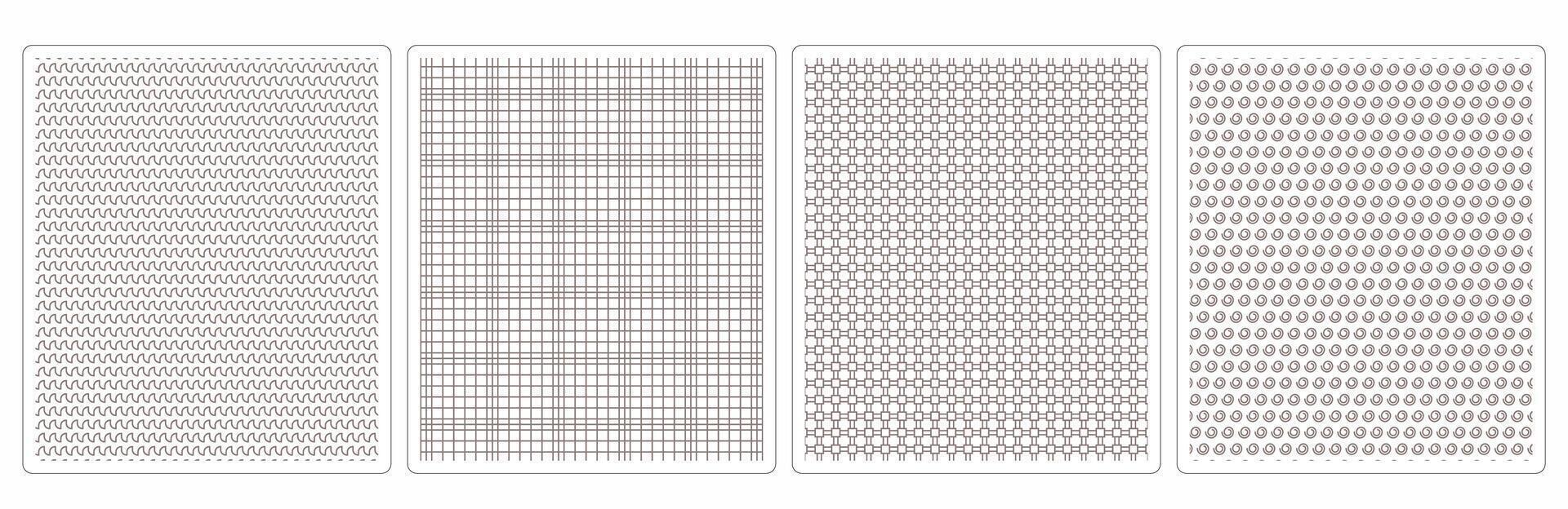 Warm Fall Palette Seamless Patterns,4 Cozy Designs for Fabric and Digital Creations vector