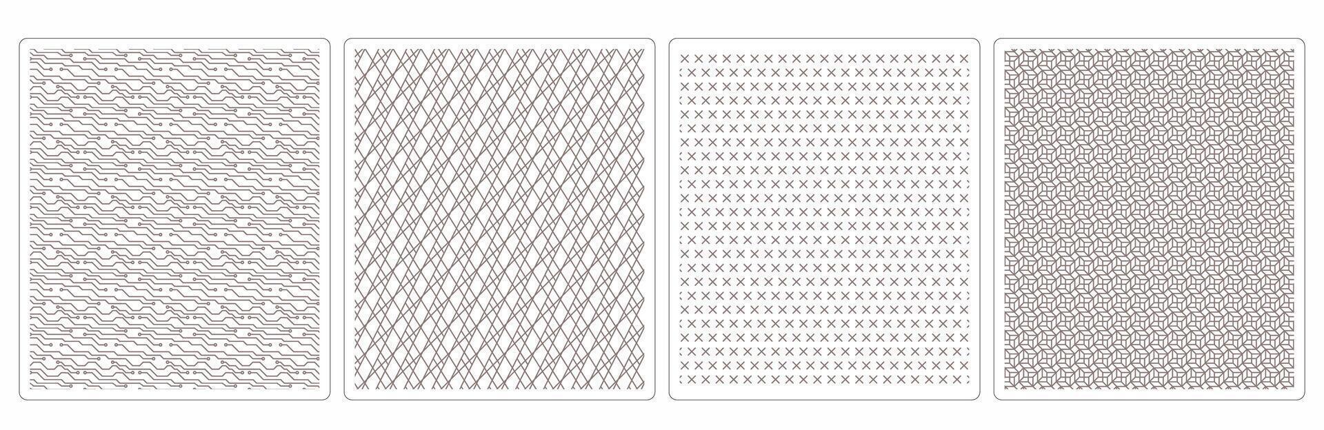 Luxury Fall Seamless Patterns,4 Minimalist Autumn Designs for Print and Textile Use vector
