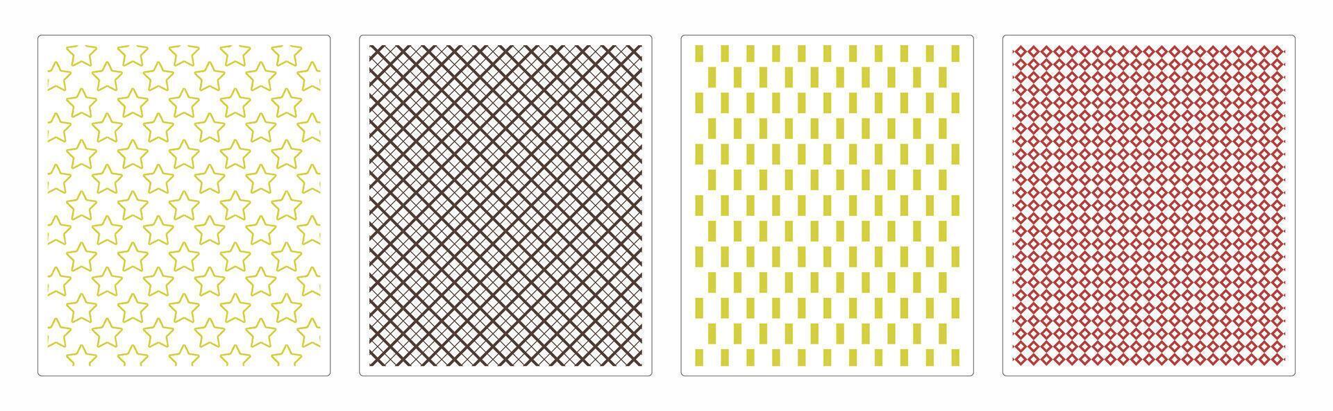 Elegant Surface Pattern Set for Textile and Product Design vector