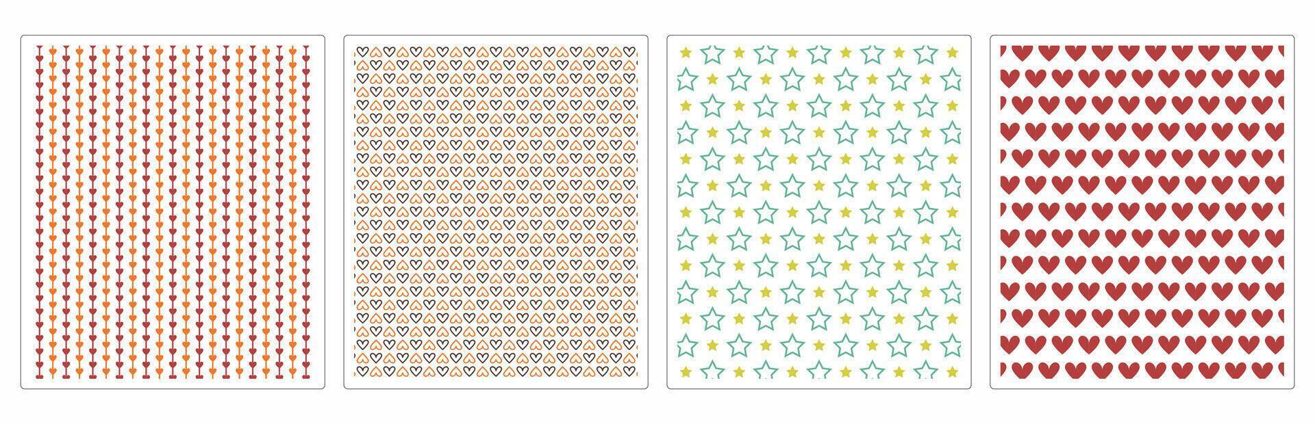 Luxury Modern Seamless Pattern Bundle for Tiles and Textiles vector