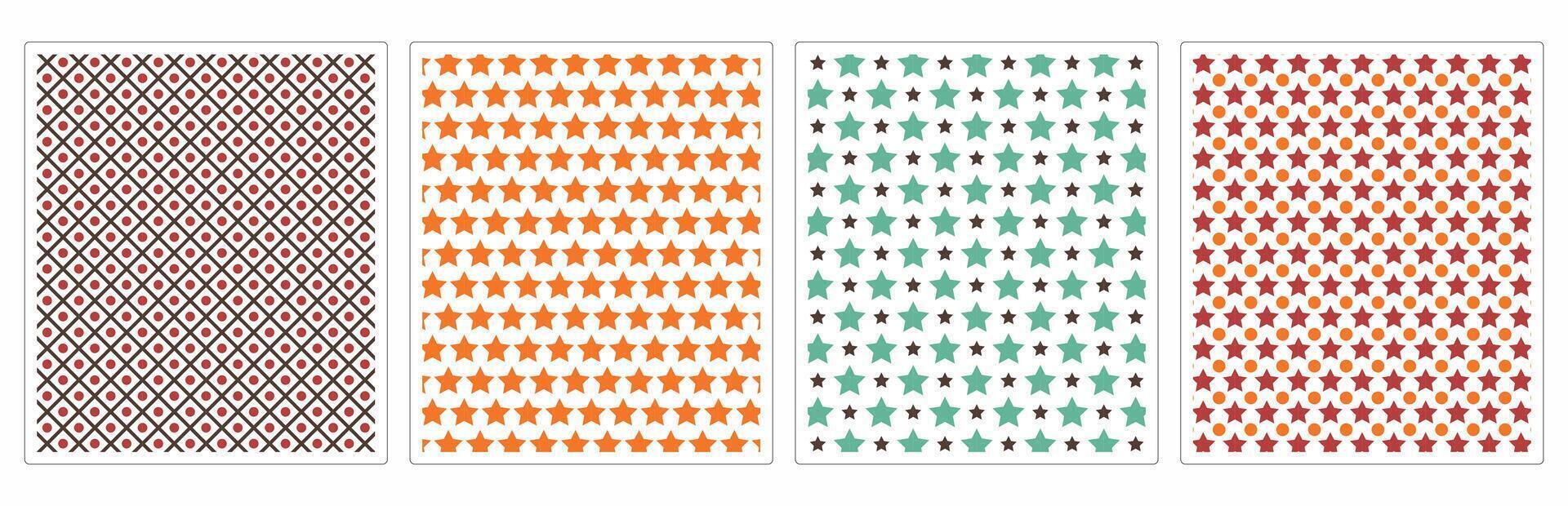 Minimalist Artistic Tile and Fabric Patterns for Digital Use vector
