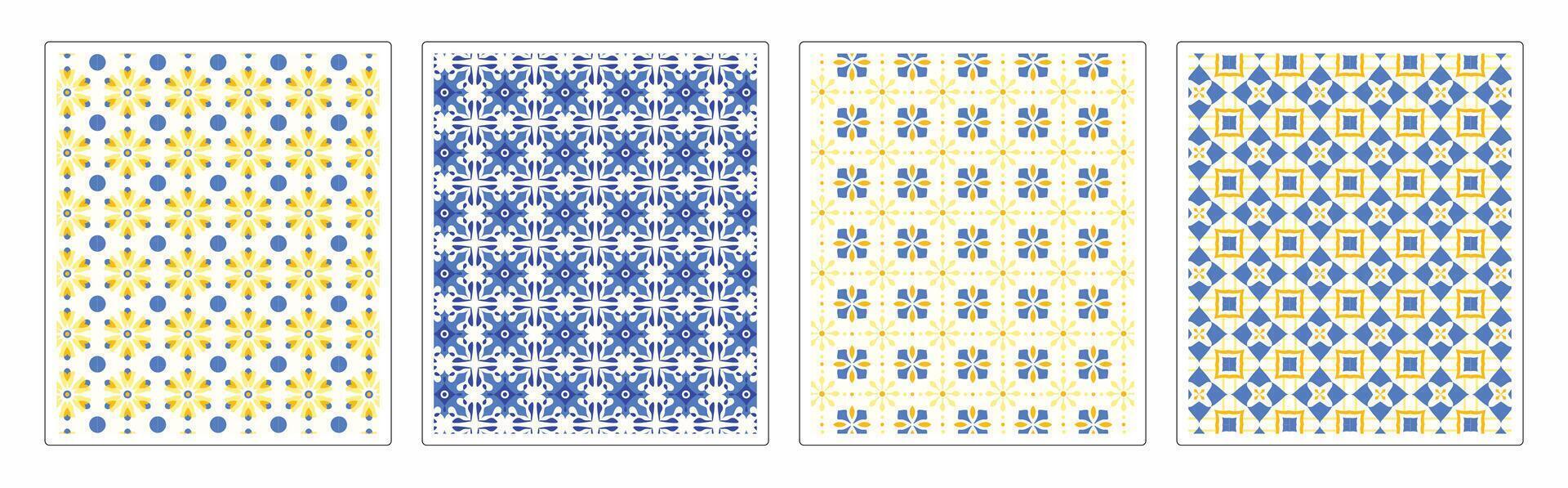 Luxury Seamless Tile Patterns , Abstract, Geometric and Ornamental Designs vector