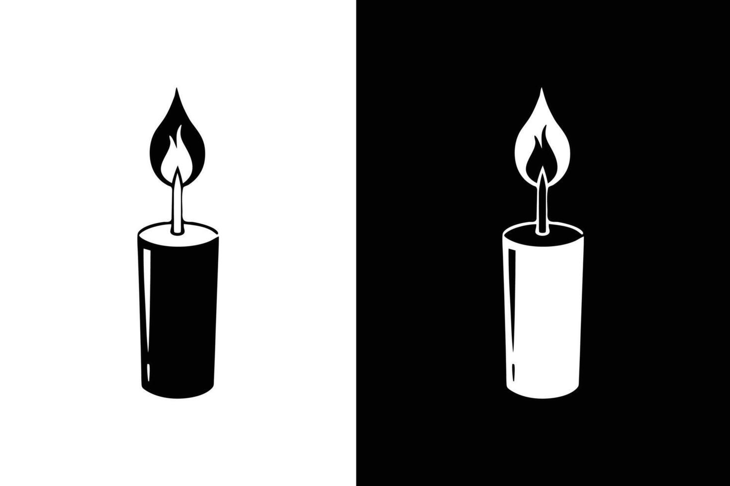 candle icon template color editable. candle symbol sign vector