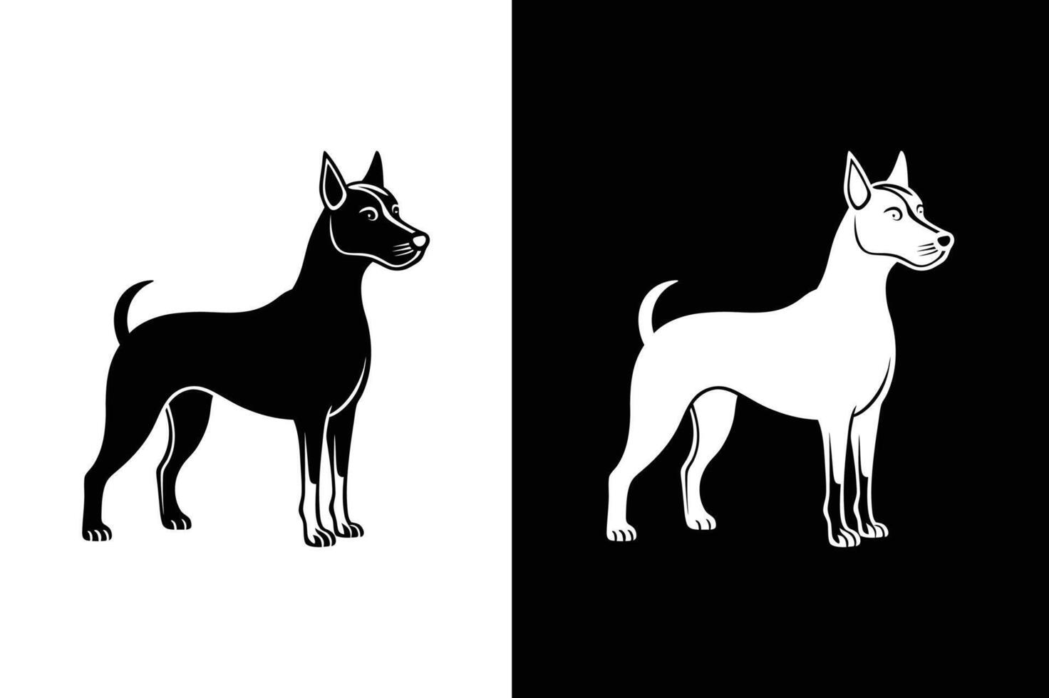 dog icon symbol template for graphic and web design vector