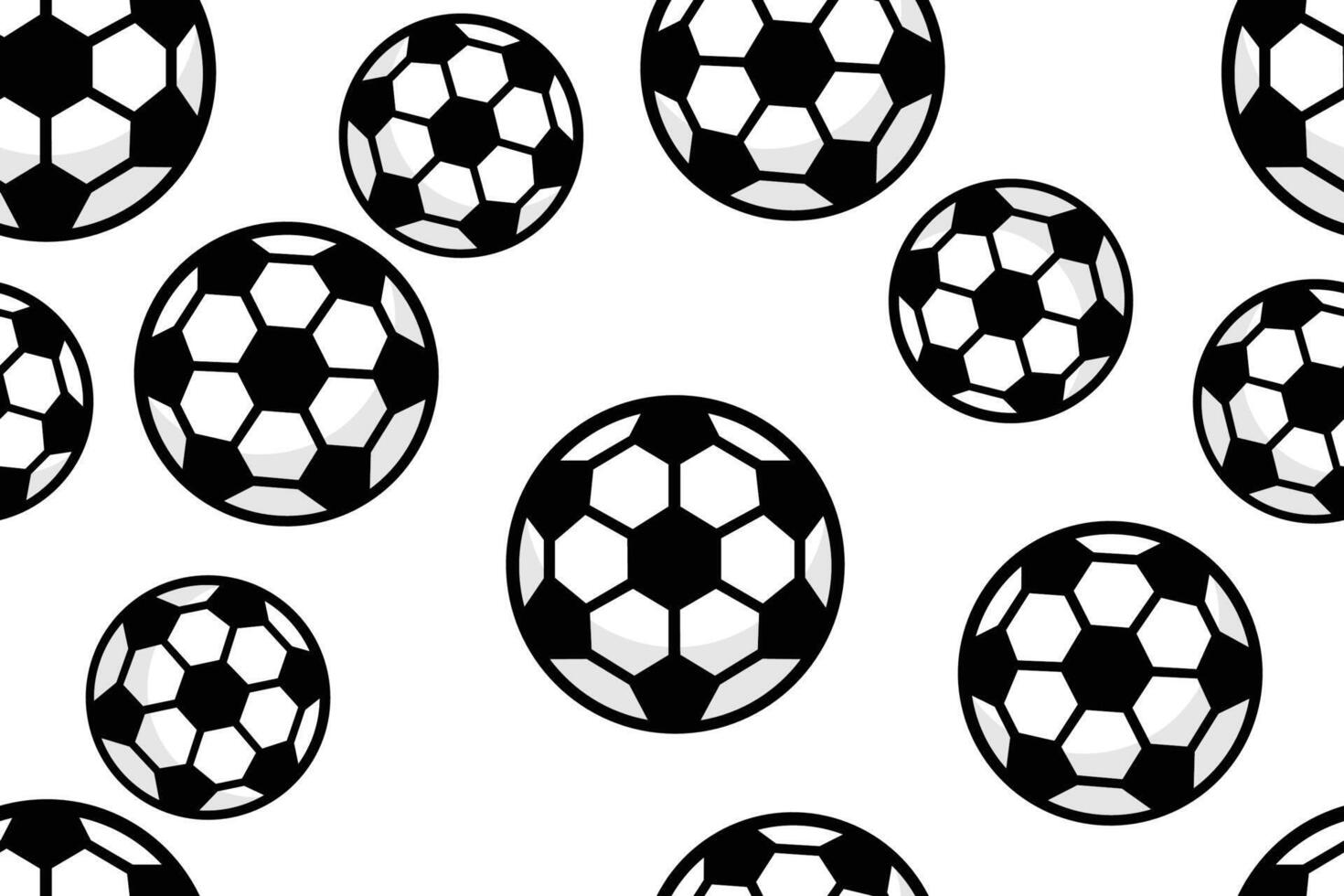 Soccer Balls Seamless Pattern vector