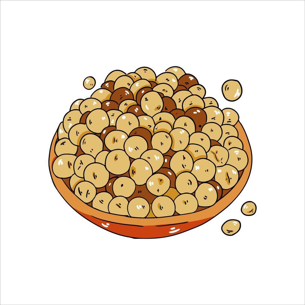 white pepper herbs and spices Illustration with isolated white background vector