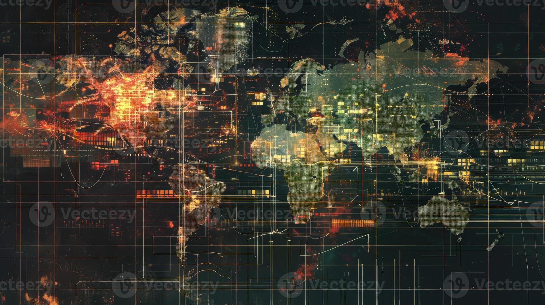 The world map is shown in this image photo