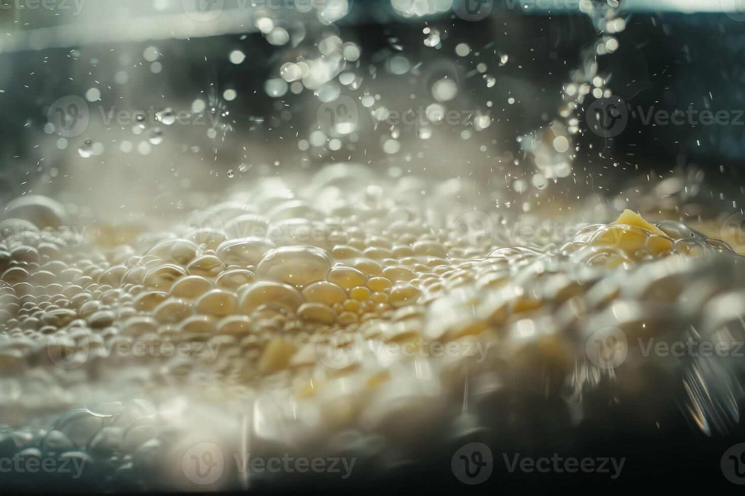 A close up of a bowl full of white balls photo