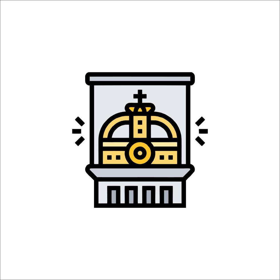 A crown icon on a white background vector