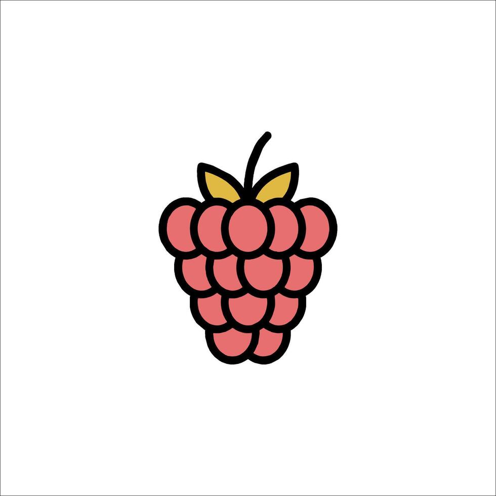 Raspberry icon illustration vector