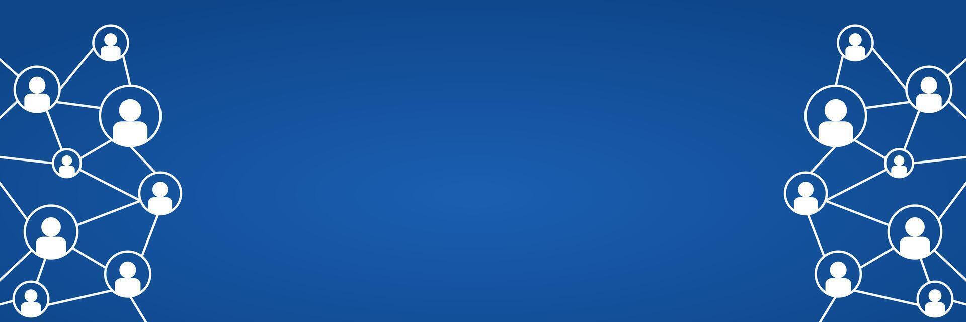 blue background business theme free copyspace area, with global network icons. suitable for your design project vector
