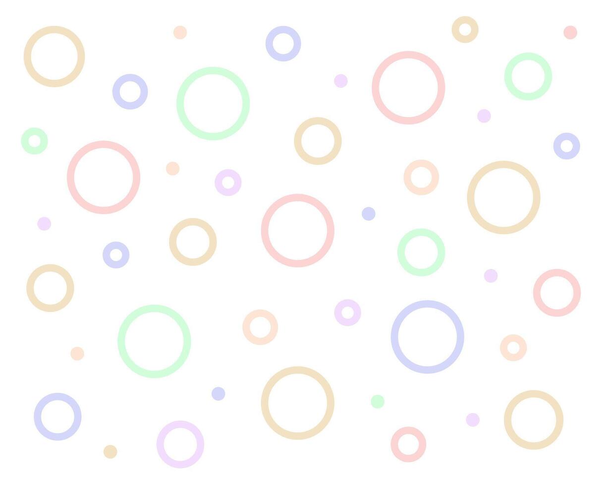 A set of round shapes for the background. vector