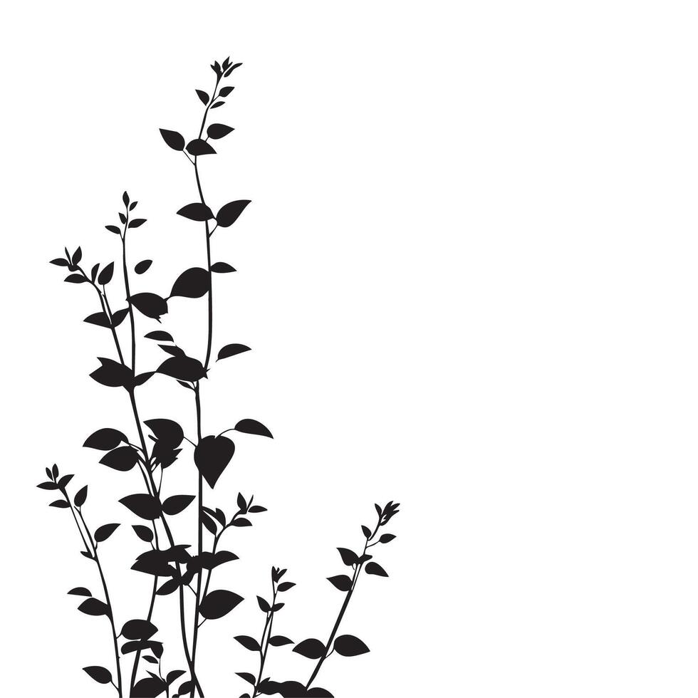 leaf sillhouette artwork vector